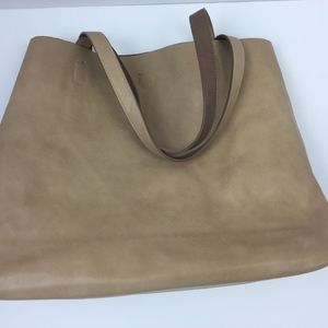 Tan Vegan Leather Tote